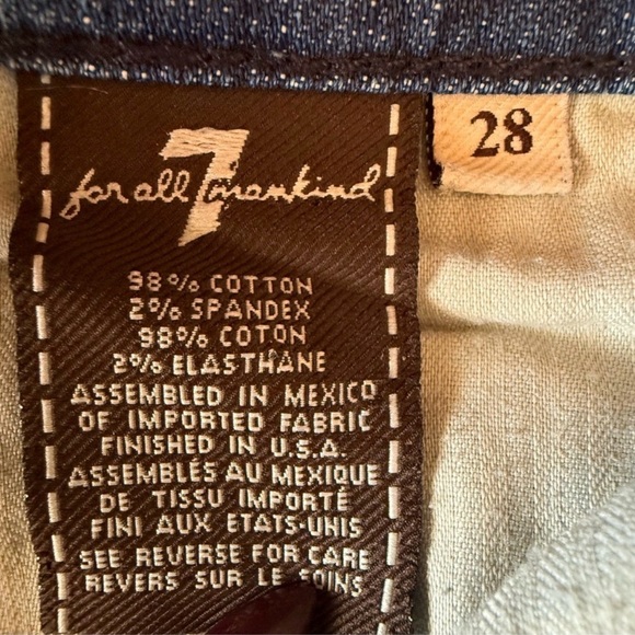 ⭐ 7 For All Mankind Josefina Skinny Boyfriend Jeans Sz 28 👖✨ - Picture 9 of 14